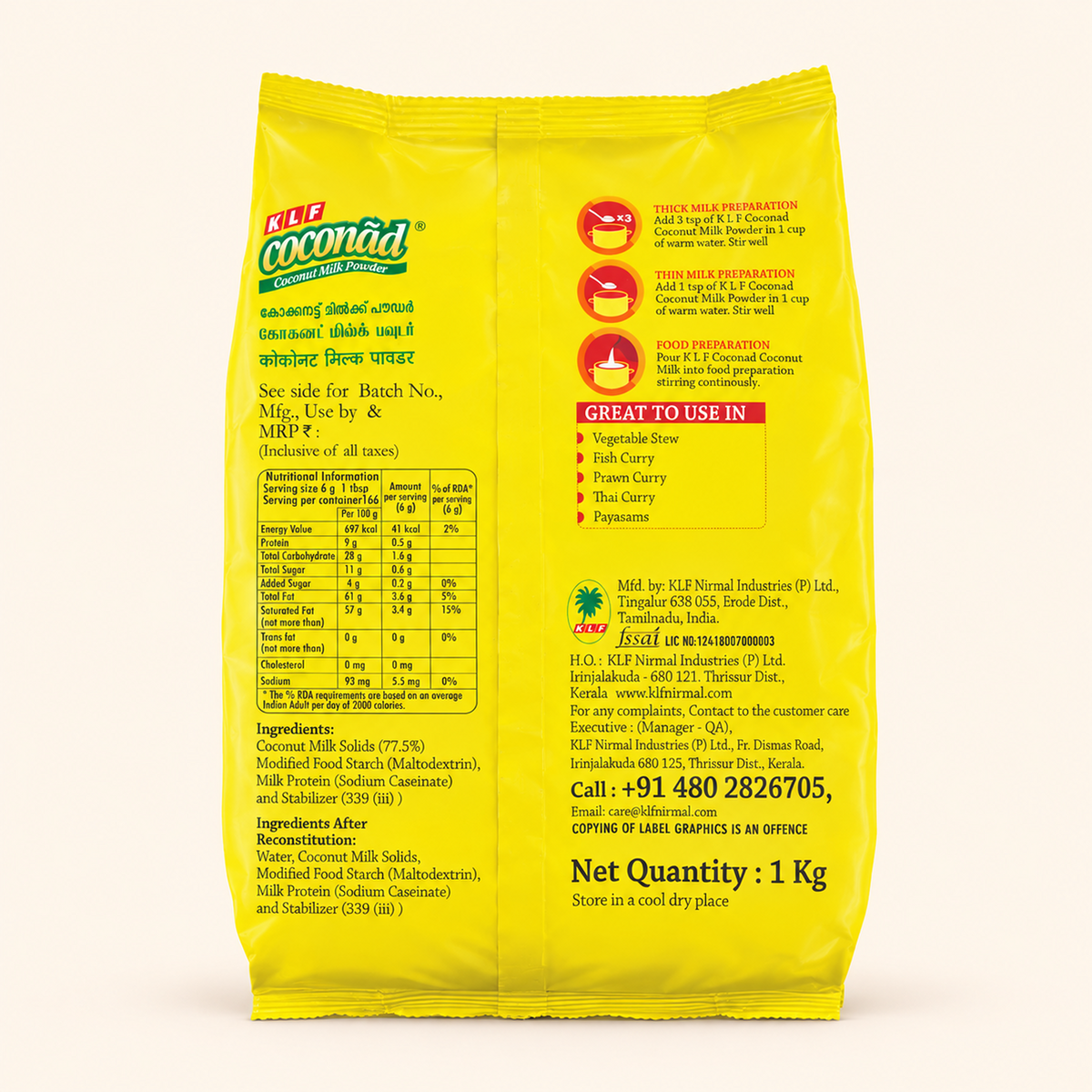 KLF Coconad Coconut Milk Powder