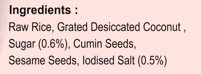 KLF Coconad Avalose Podi (Roasted Rice Ball Mix) — ingredients information