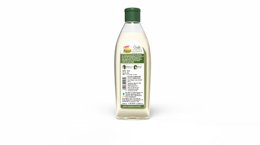 KLF Nirmal Oudh Coconut Hair Oil — back of the product pack