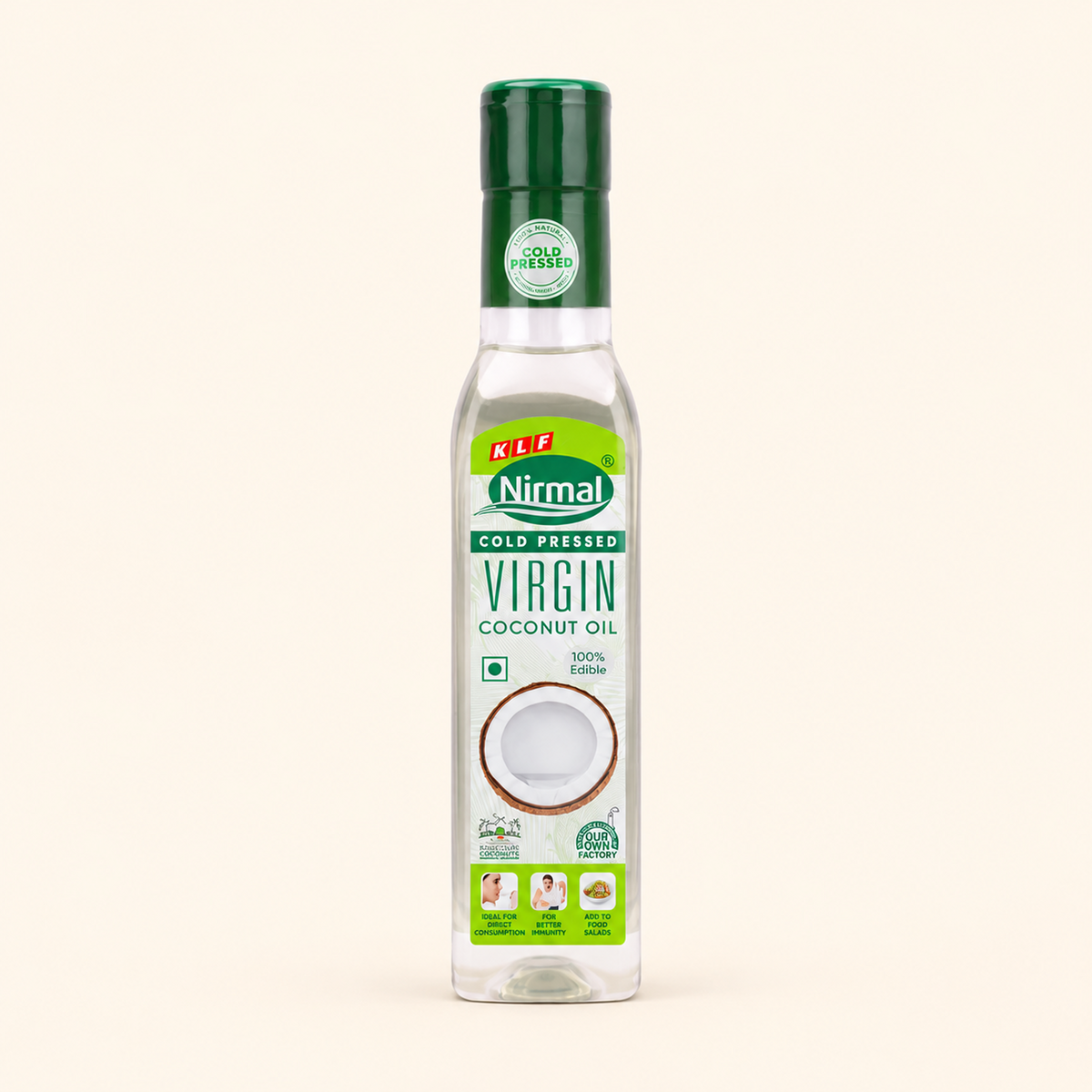 KLF Nirmal Virgin Coconut Oil (Cold Pressed) Bottle