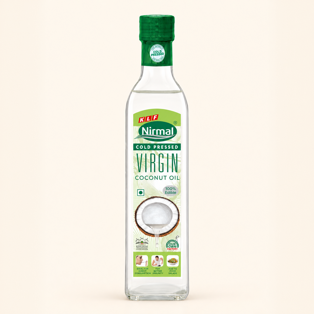 KLF Nirmal Virgin Coconut Oil (Cold Pressed) Bottle