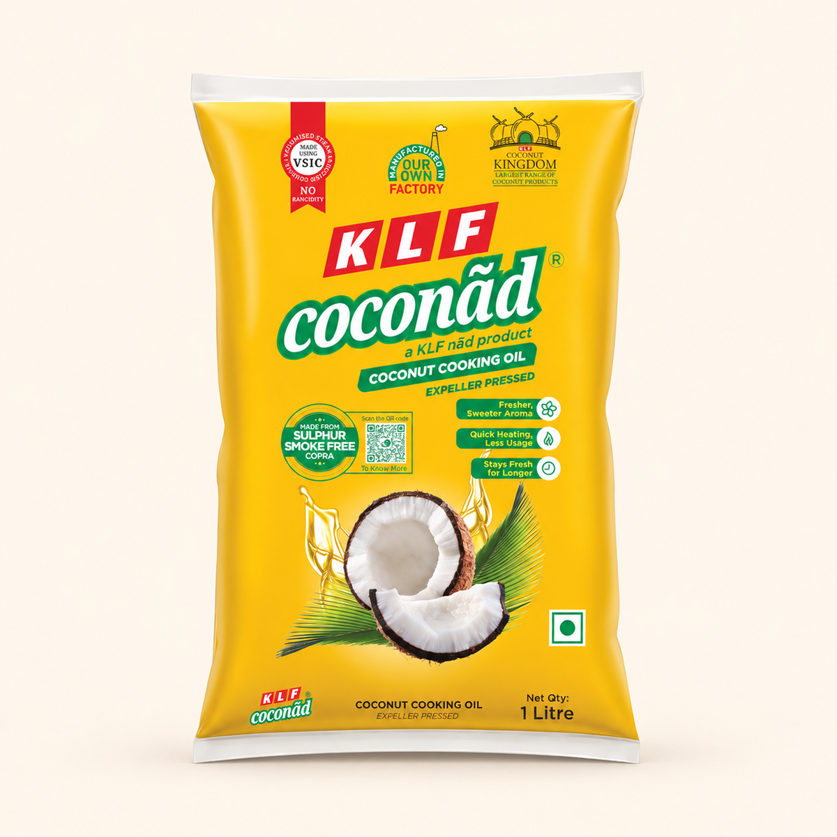 KLF Coconad Coconut Cooking Oil Pouch