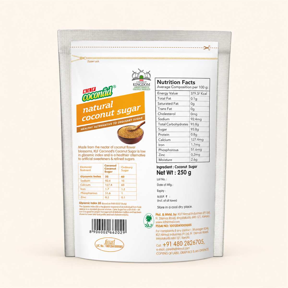 KLF Coconad Coconut Palm Sugar | Natural Alternative to Refined Sugar