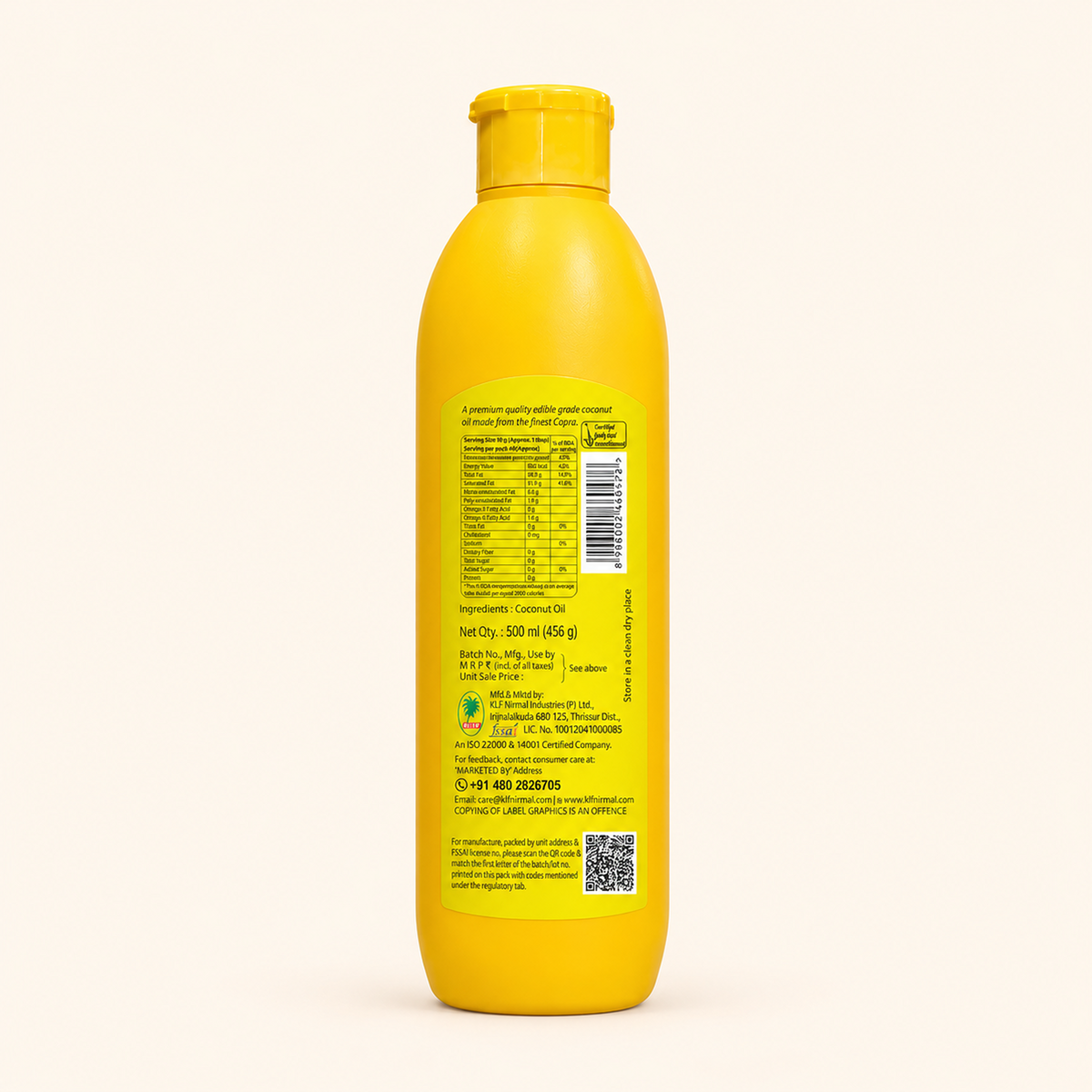 KLF Nirmal Pure Coconut Oil Bottle