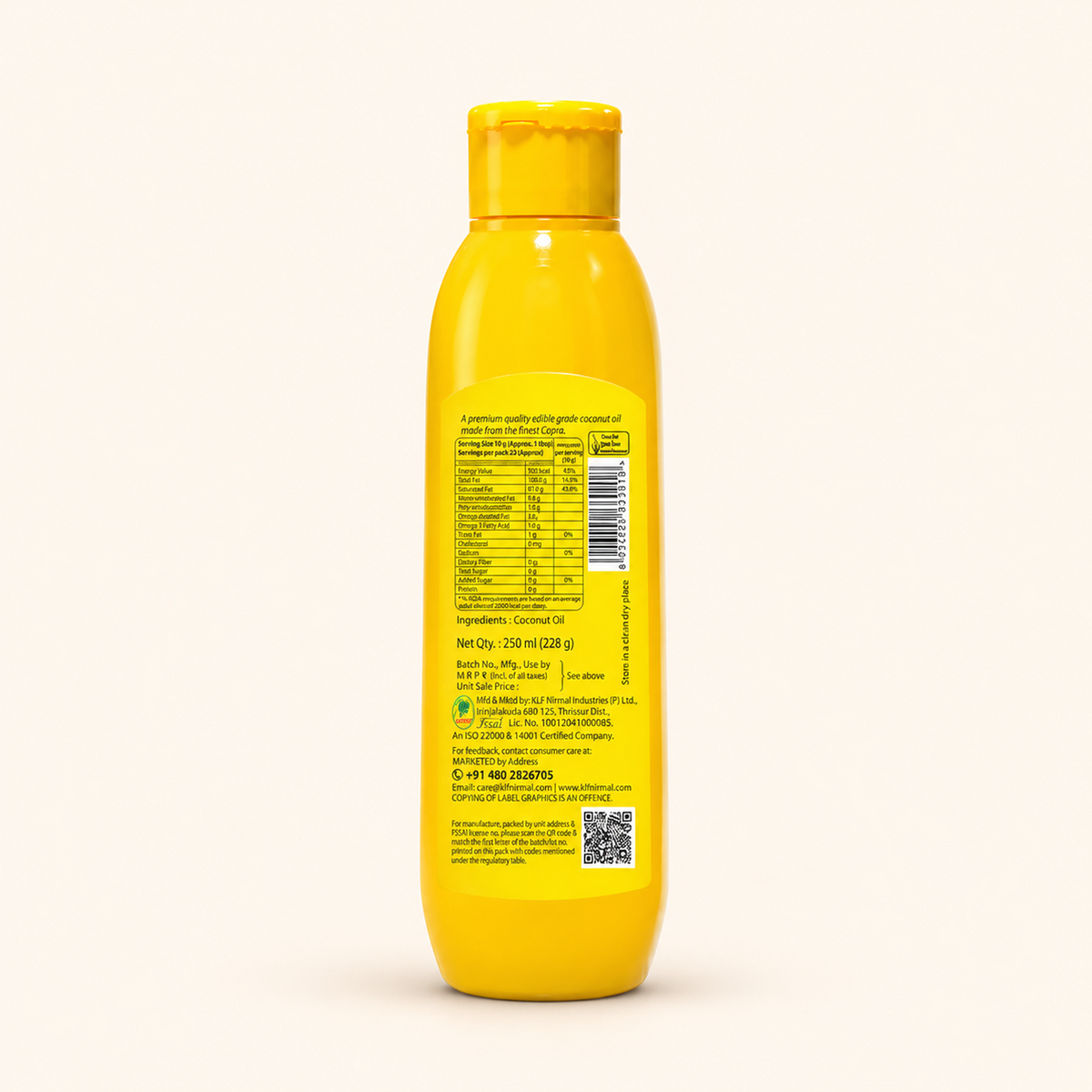 KLF Nirmal Pure Coconut Oil Bottle