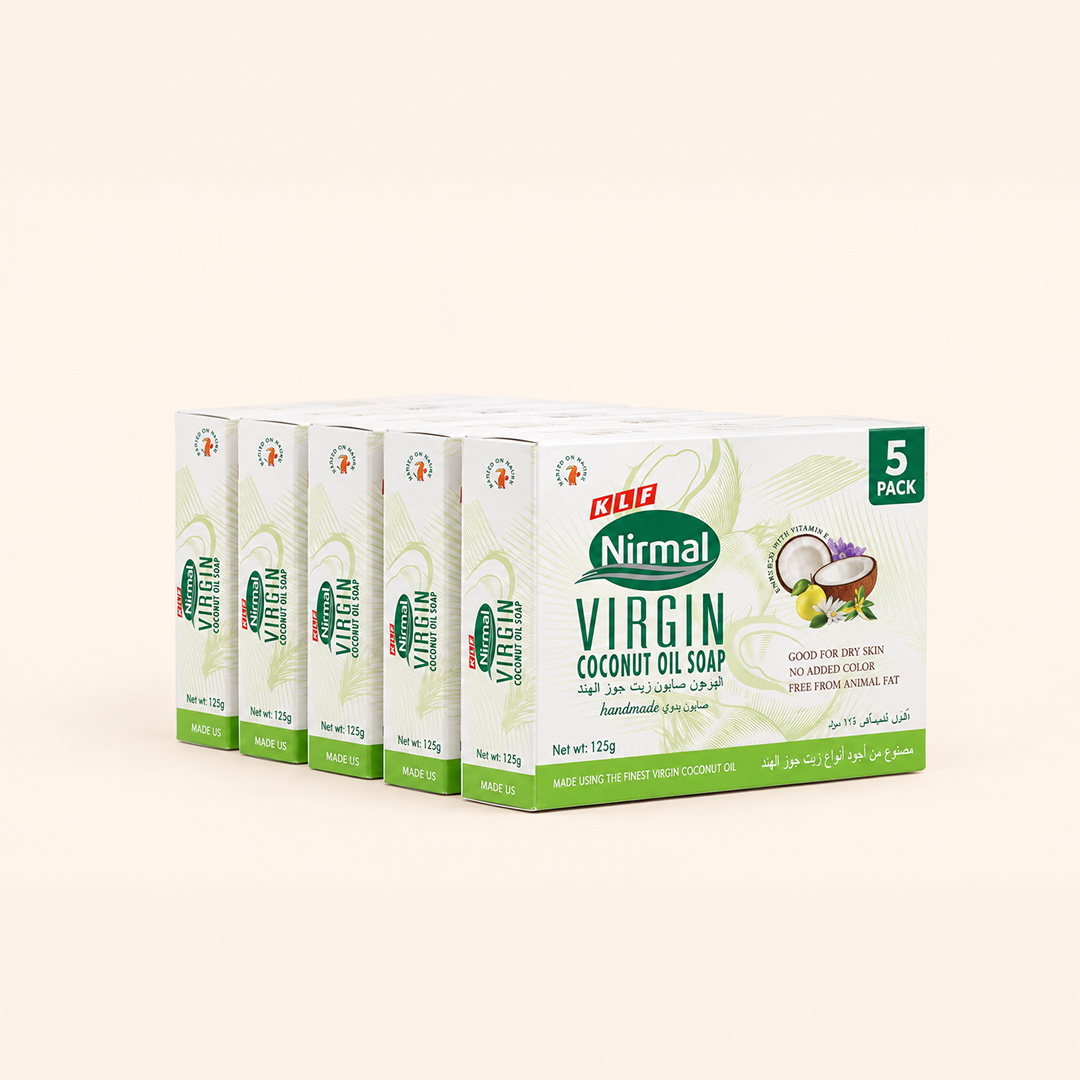 KLF Nirmal Virgin Coconut Oil Handmade Soap Pack of 5