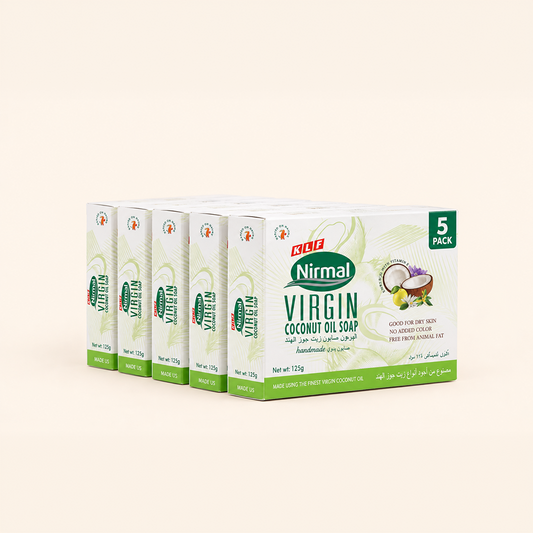 KLF Nirmal Virgin Coconut Oil Handmade Soap Pack of 5