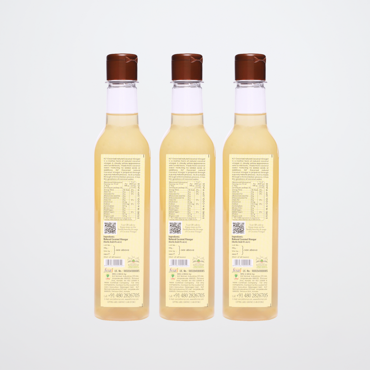 KLF Coconad Coconut Vinegar — back of the product pack