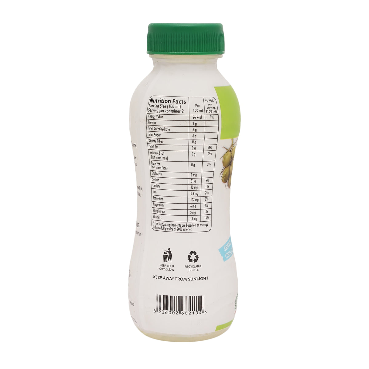 KLF Coconad Coconut Water — side of the product pack
