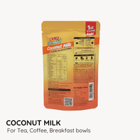KLF Coconad Coconut Milk for Coffee, Tea, and Breakfast 110 ml — back of the product pack