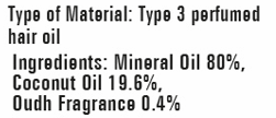 KLF Nirmal Oudh Coconut Hair Oil — ingredients information