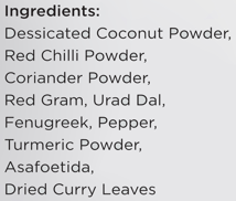 KLF Coconad Sambar Powder (Roasted Coconut Mixed) — ingredients information