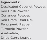 KLF Coconad Sambar Powder (Roasted Coconut Mixed) — ingredients information