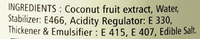 KLF Coconad Coconut Cream (22% coconut fat) — ingredients information