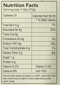 KLF Coconad Prawns Chutney Powder (Chemeen Chamandi Podi) — nutrition information