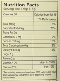 KLF Coconad Coconut Chutney Powder (Thenga Chamandhi Podi) — nutrition information