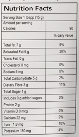 KLF Coconad Roasted Coconut Masala (Thenga Varutharachathu) — nutrition information