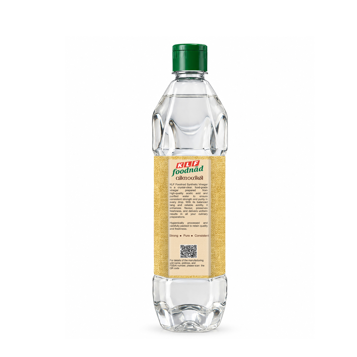 KLF Foodnad Synthetic Vinegar — side of the product pack