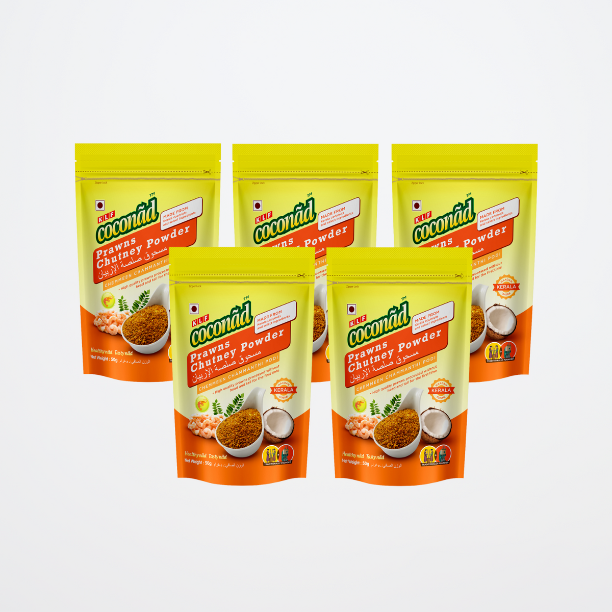 KLF Coconad Prawns Chutney Powder (Chemeen Chamandi Podi) — multi-pack product image